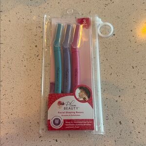 Facial Shaping Razors - Blue, Purple, Pink